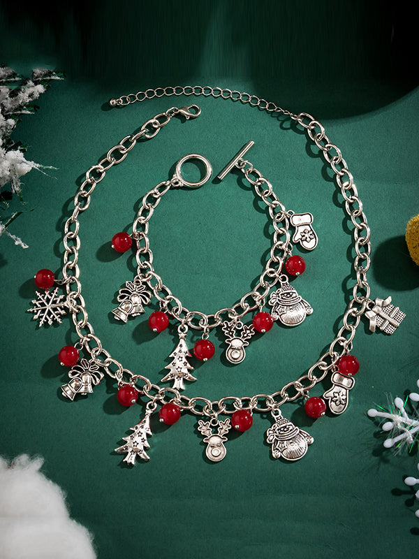 Bracelet géométrique à pompons