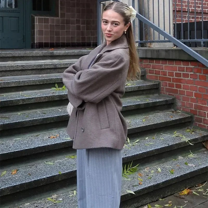 Wanda | Manteau élégant à revers pour femmes