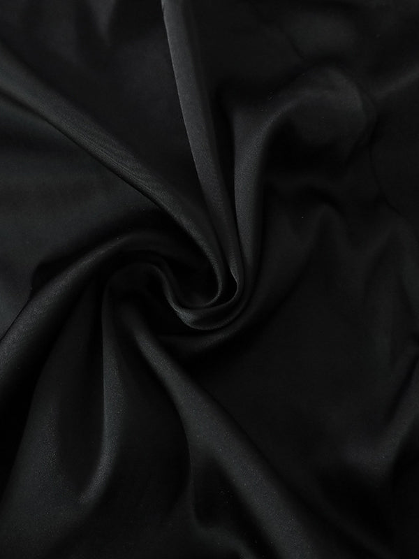 Jupe taille haute, à taille élastique, à empiècements, couleur unie