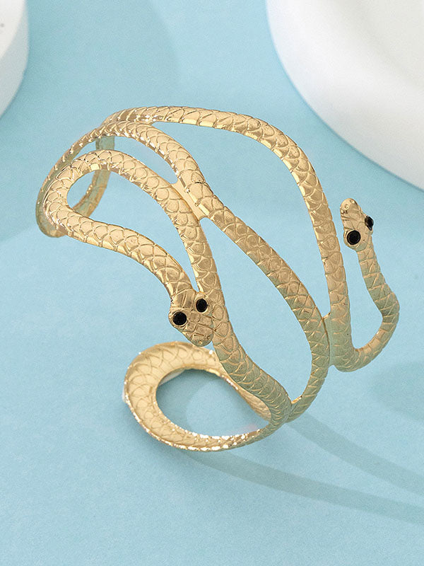 Bracelet ajouré en forme de serpent