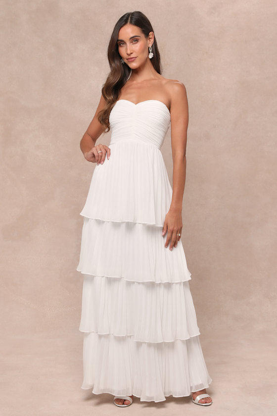 Jasmin - Robe maxi élégante sans bretelles