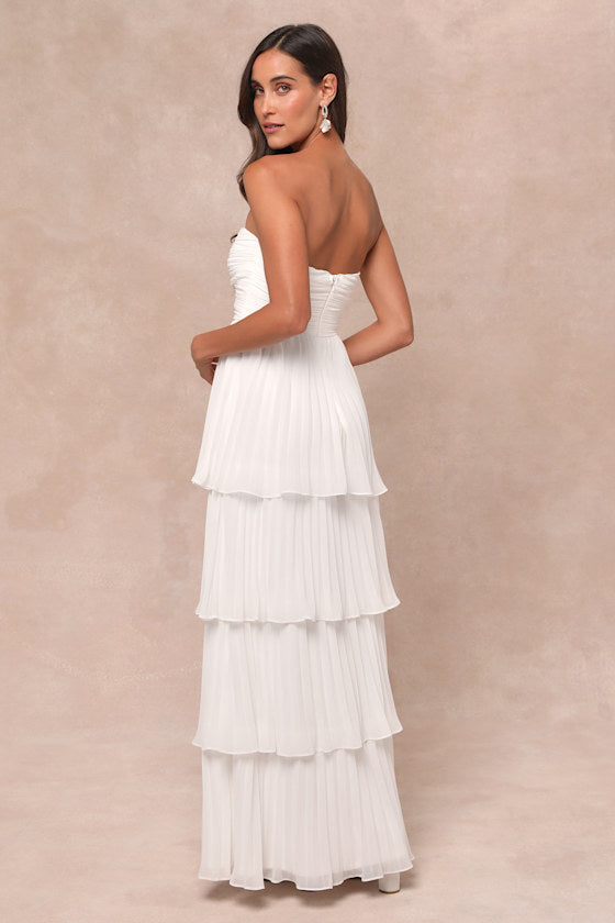 Jasmin - Robe maxi élégante sans bretelles