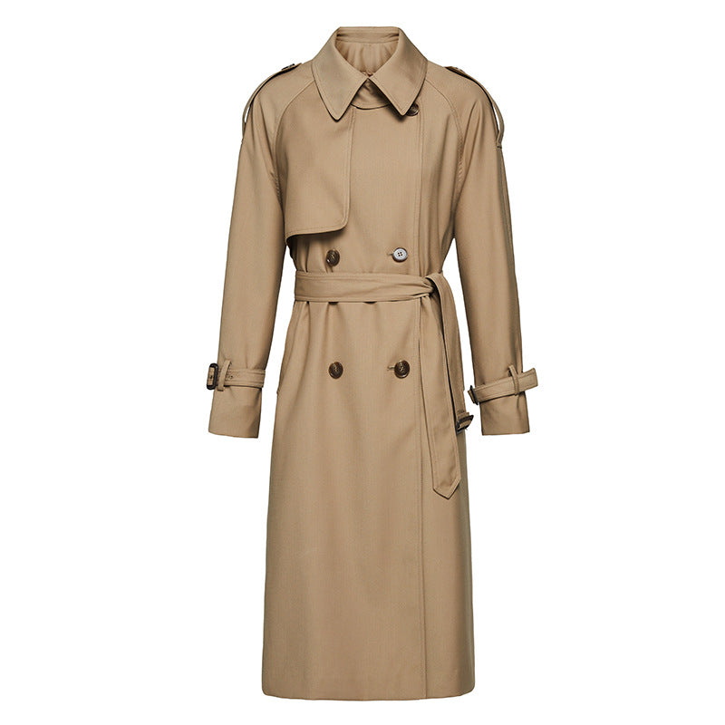 Trench-coat classique pour femmes avec ceinture