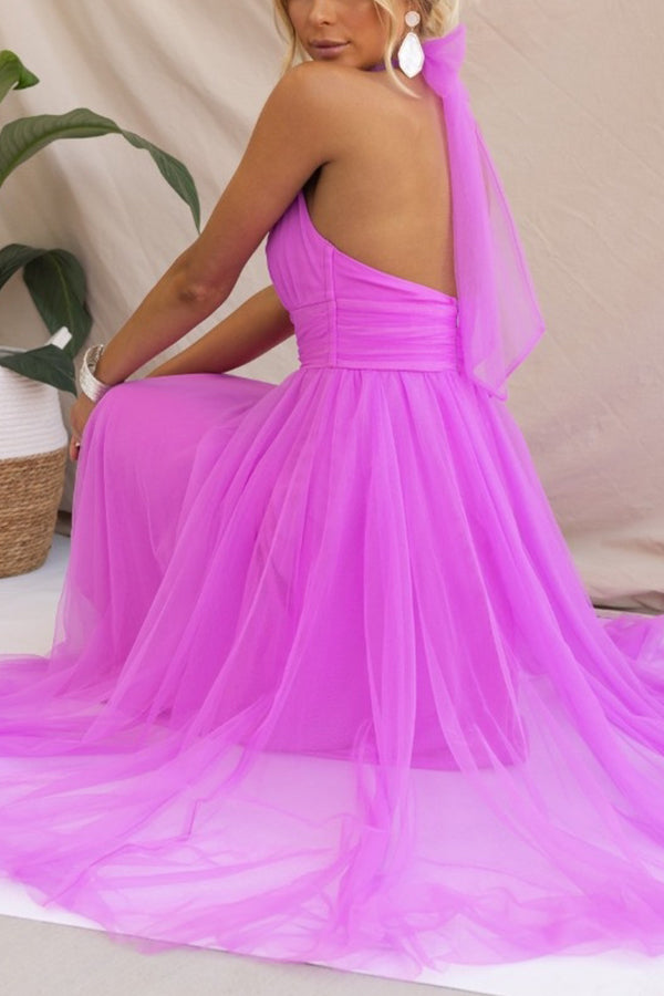 Jael - Robe de soirée en tulle élégante en A