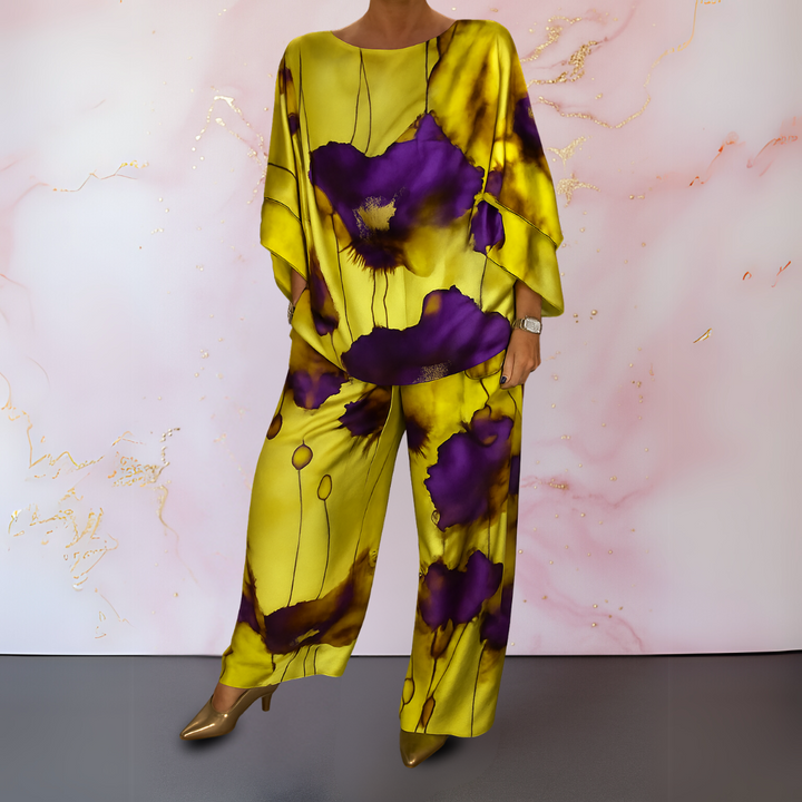 Moniek™ | Ensemble pour femmes en satin à deux pièces