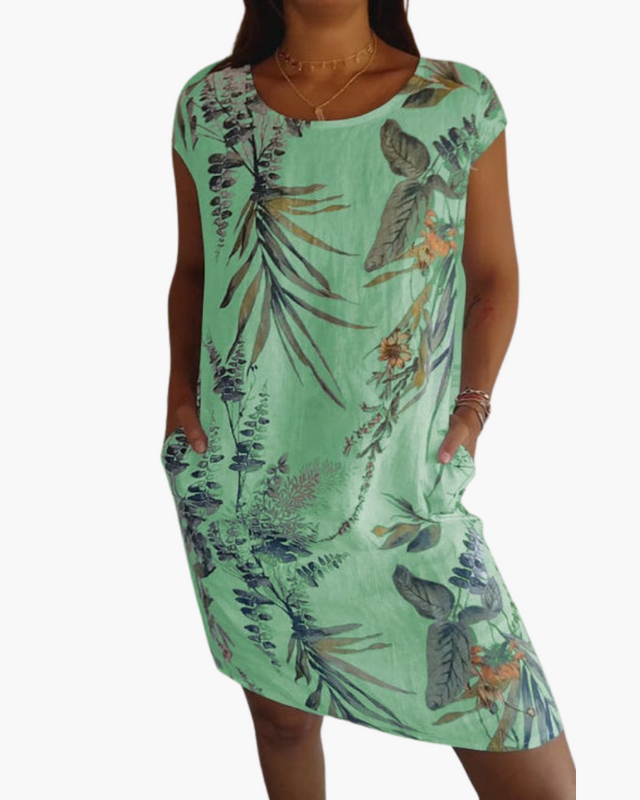 Robe T-Shirt Femme | Robe d'été décontractée avec imprimé