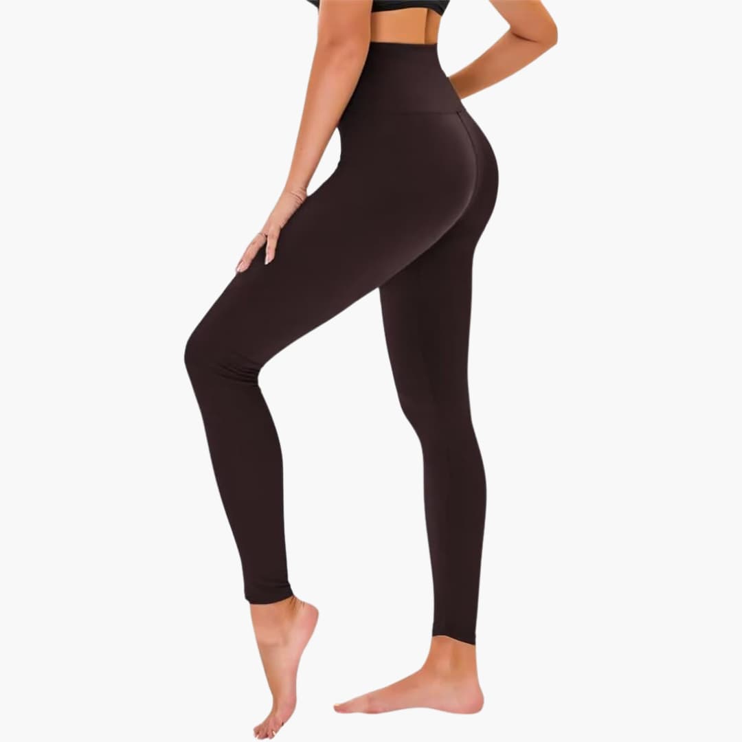 Leggings pour femmes avec motif léopard et taille haute en matière extensible