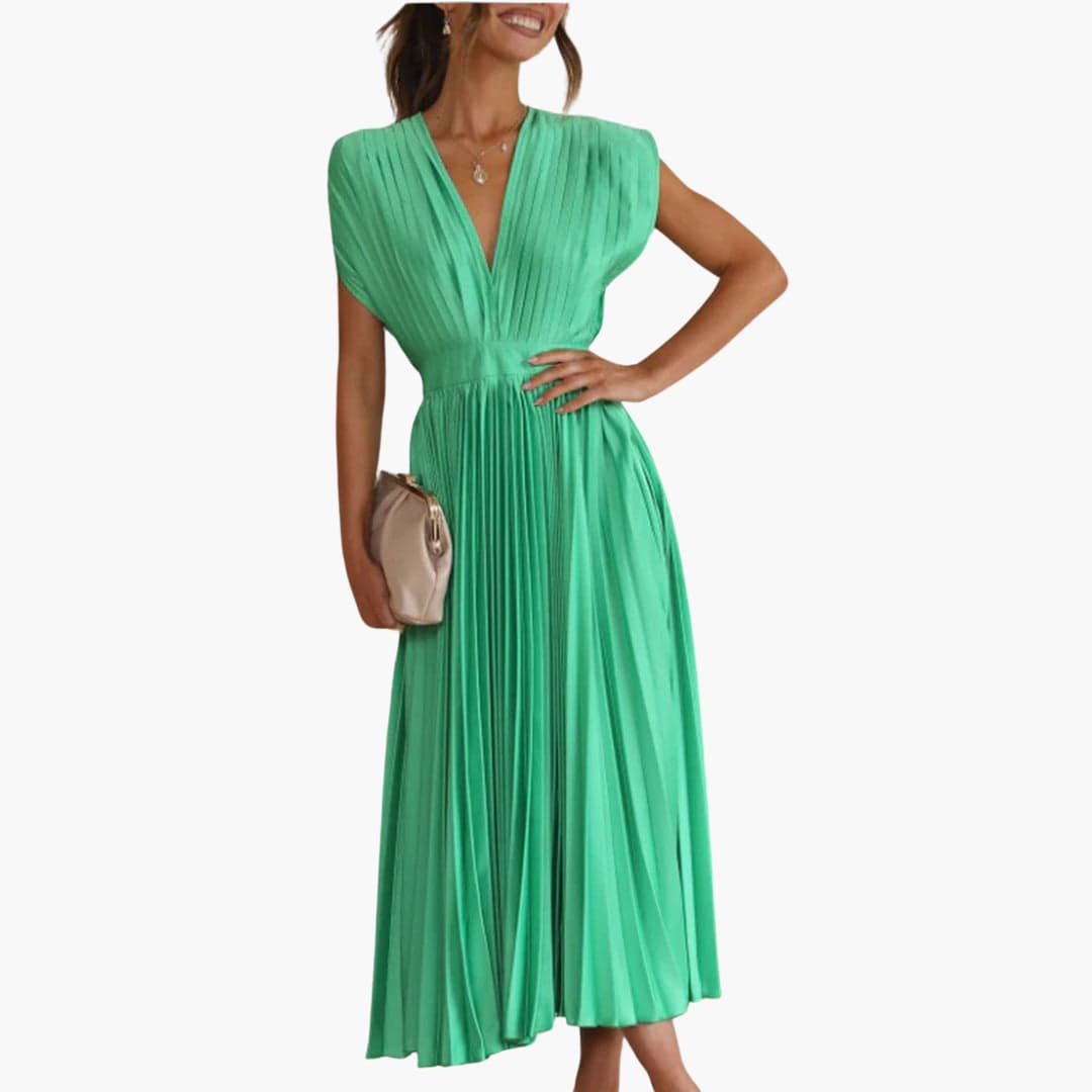 Robe midi élégante avec décolleté en V - Mode de soirée pour femmes Farfetch