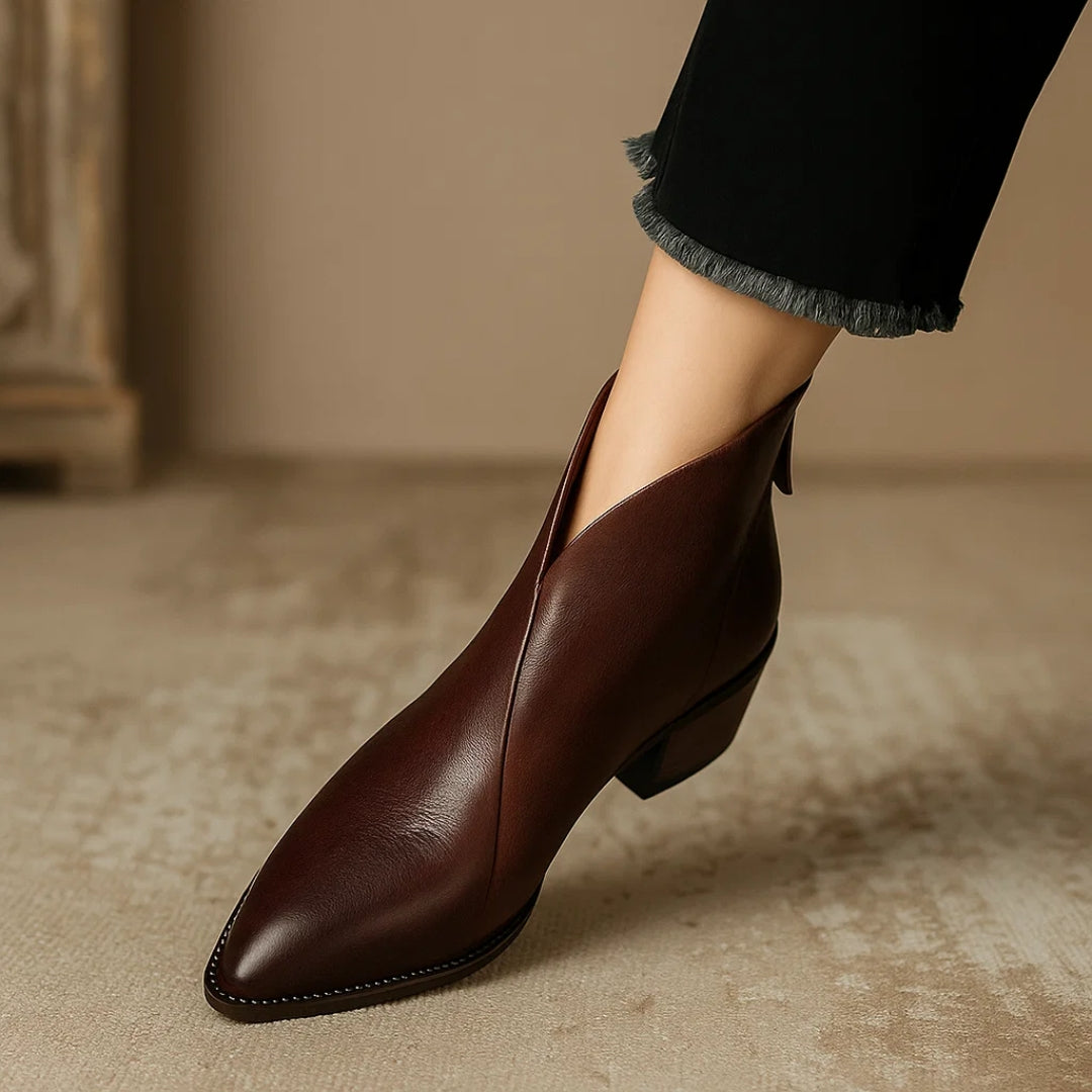 Christina - Bottines pour femmes avec petit talon carré