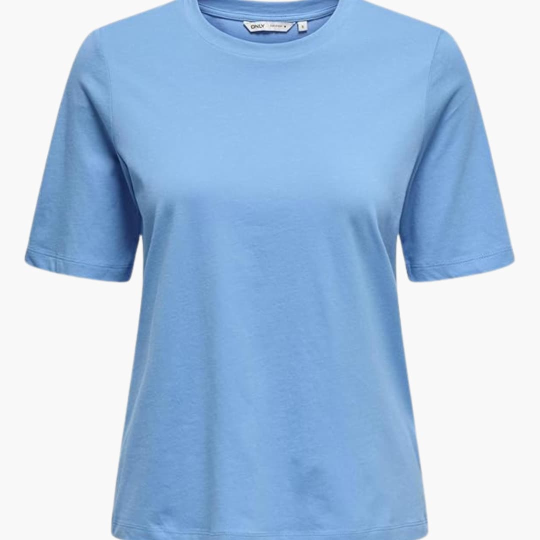 T-shirt pour femmes avec col rond et manches courtes