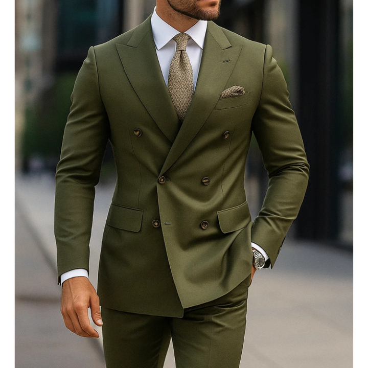 Costume de mariage pour homme à double boutonnage avec six boutons | Élégant