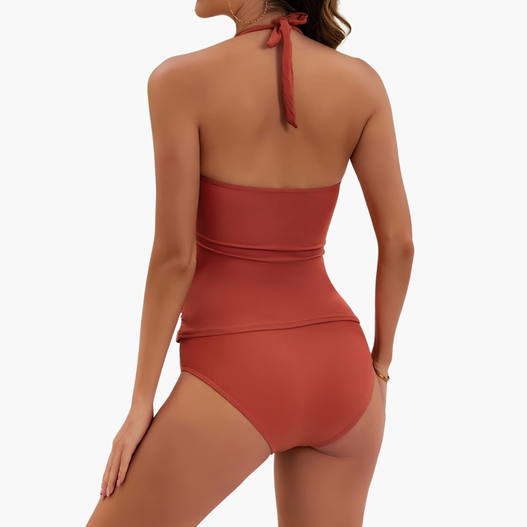 Ensemble de tankini deux pièces – pour femmes avec bretelles réglables