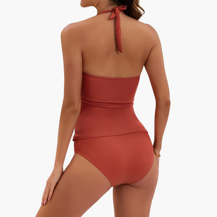 Ensemble de tankini deux pièces – pour femmes avec bretelles réglables