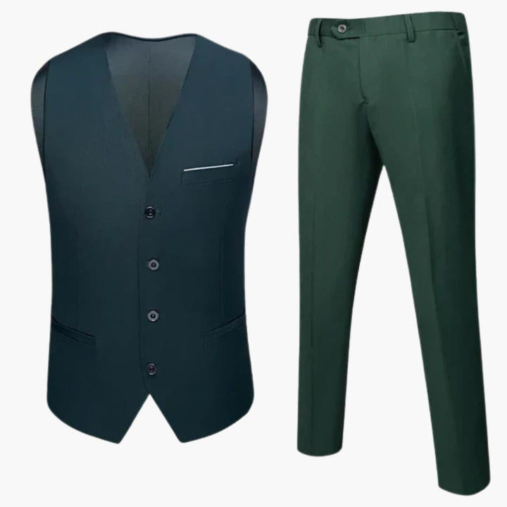 Costume moderne pour invité de mariage - pour hommes avec gilet et pantalon