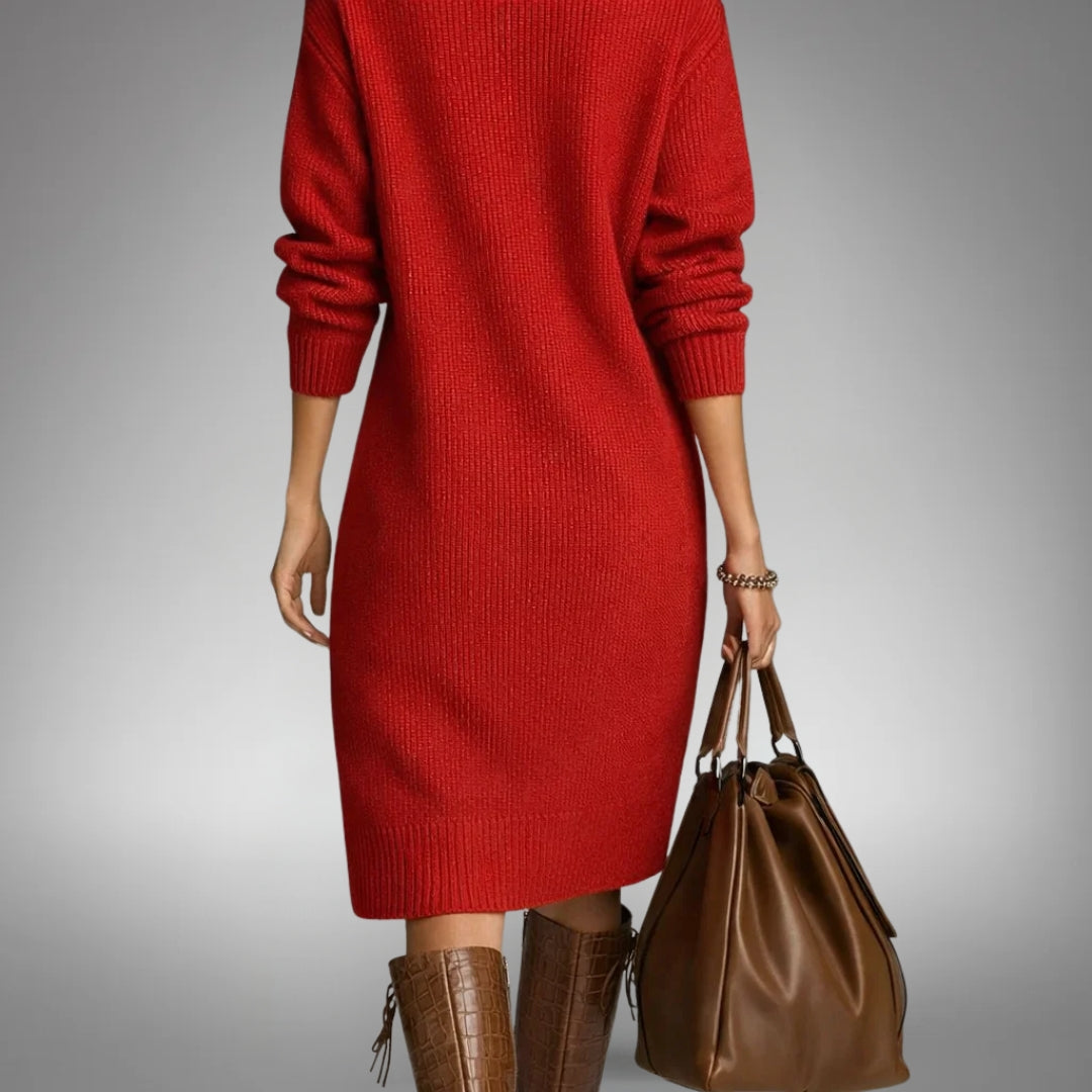 Tabea | Robe en tricot douce avec une touche féminine