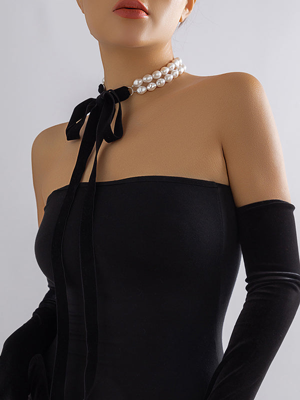 Parure bracelet et collier faite main nouée à nœud