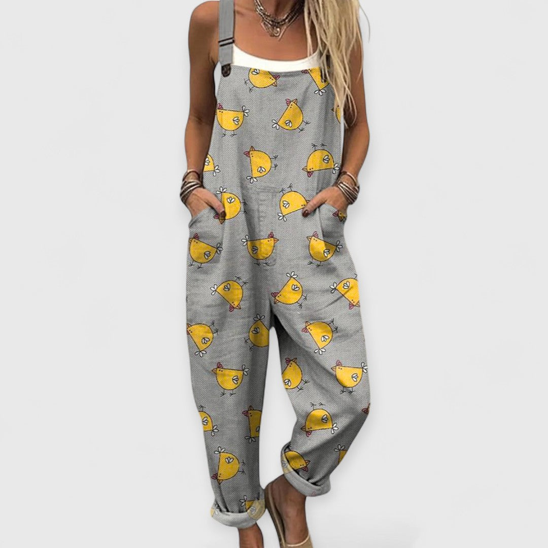 Althea | Combinaison Vintage Femme à Jambes Larges
