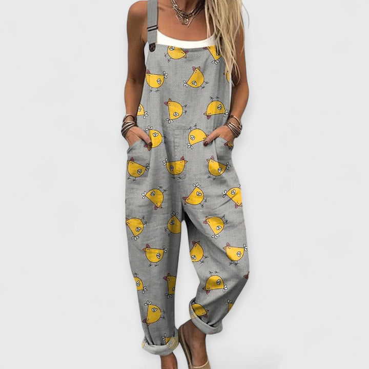 Althea | Combinaison Vintage Femme à Jambes Larges