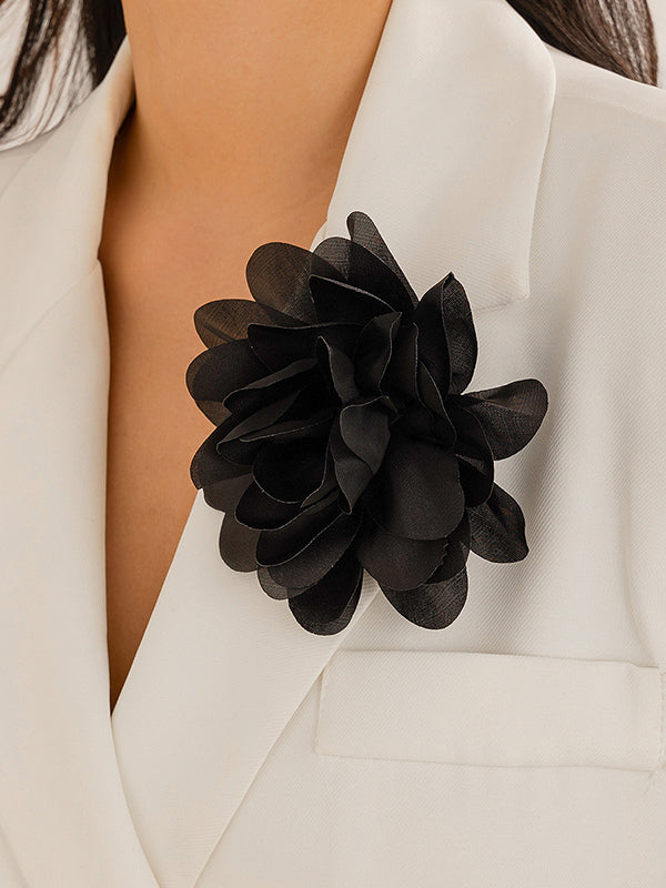 Broche à fleurs en 3D