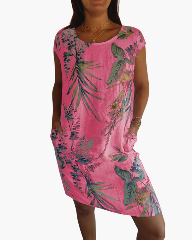 Robe T-Shirt Femme | Robe d'été décontractée avec imprimé