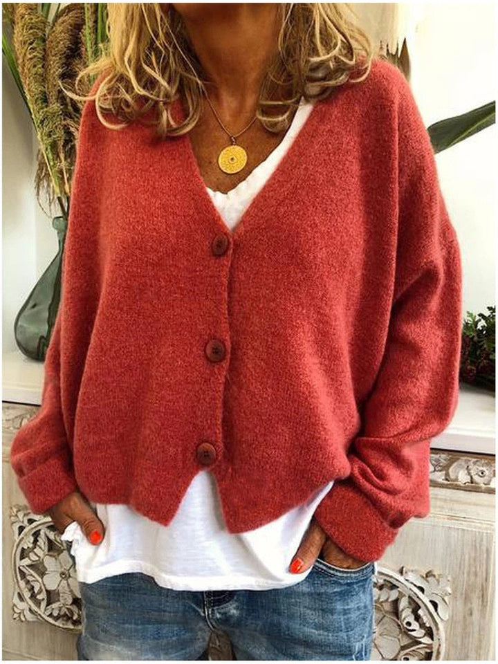 Gilet pour femmes, Tricot épais et coupe décontractée - Elvarine