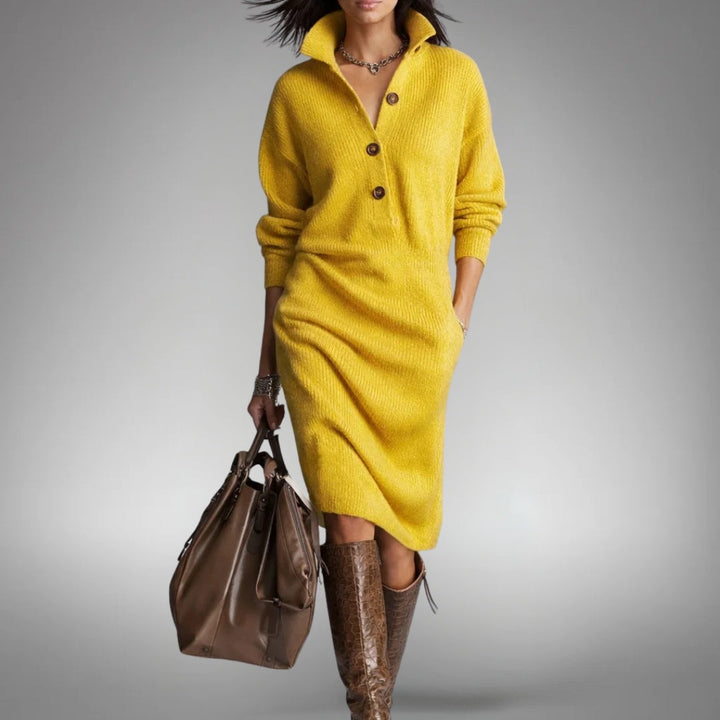 Tabea | Robe en tricot douce avec une touche féminine