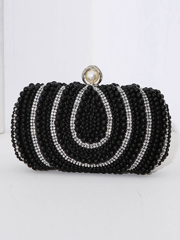 Sac à main géométrique à chaîne, à strass