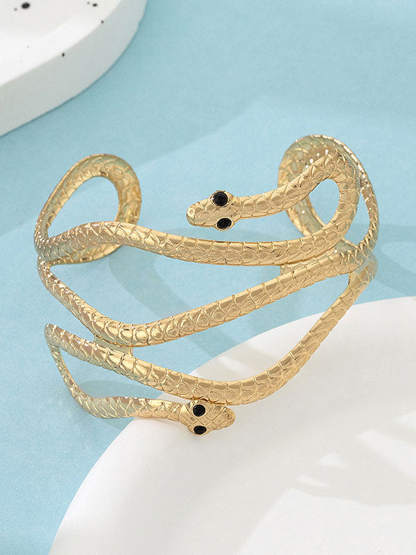 Bracelet ajouré en forme de serpent