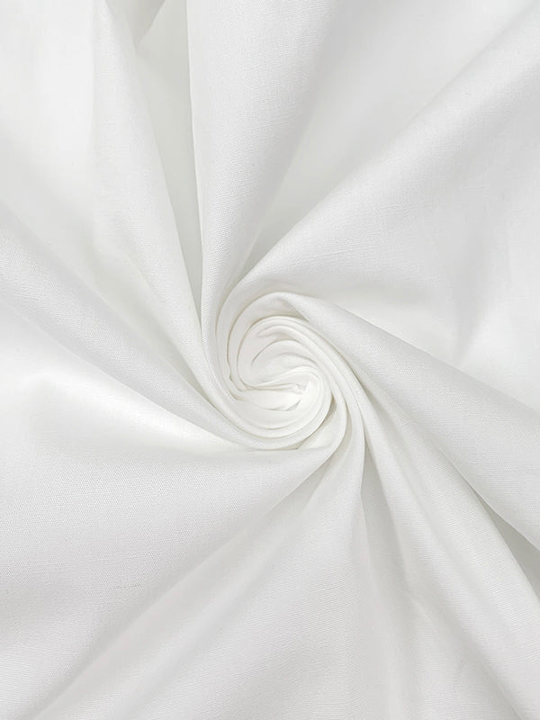 Chemisier ample boutonné à manches mi-longues, à col revers, couleur unie