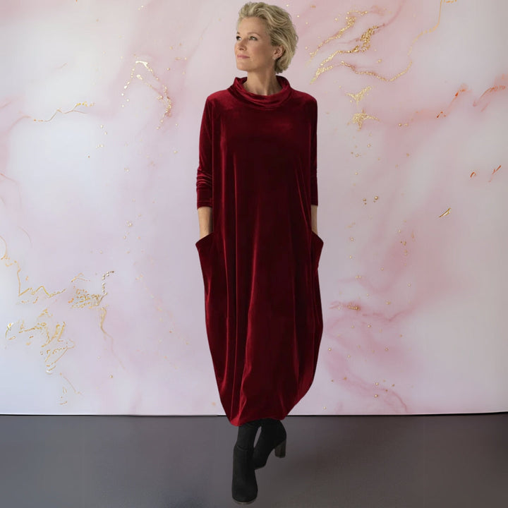 Anja™ | Robe maxi élégante en velours