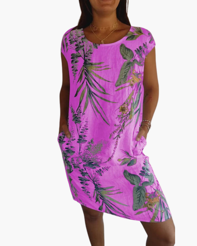 Robe T-Shirt Femme | Robe d'été décontractée avec imprimé