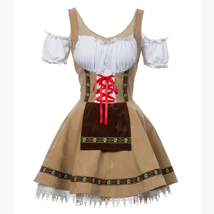Robe Dirndl Mini pour femmes en version courte | Robe traditionnelle avec des éléments classiques