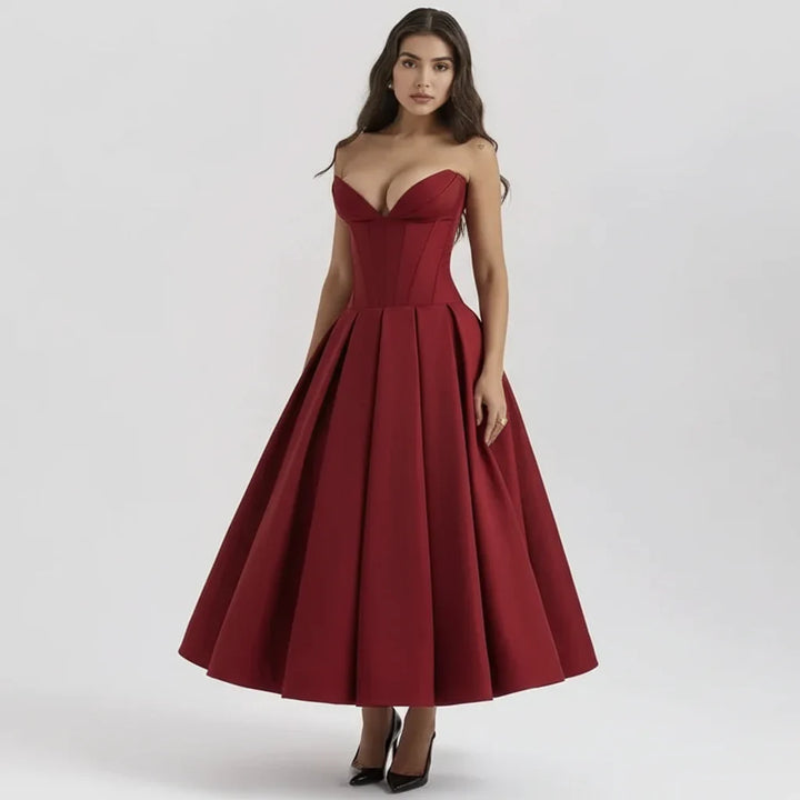 Larissa | Robe Midi Corset Femme pour Occasions Spéciales – Corset Midi Élégant 2026