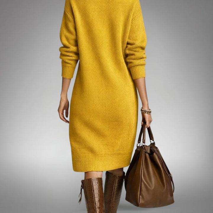 Tabea | Robe en tricot douce avec une touche féminine