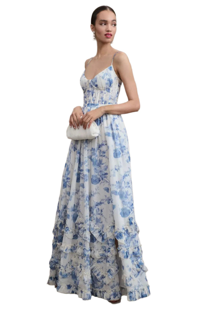 Robe maxi à fleurs Colette