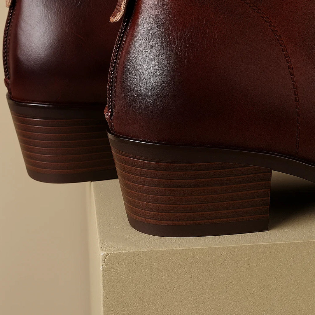 Christina - Bottines pour femmes avec petit talon carré