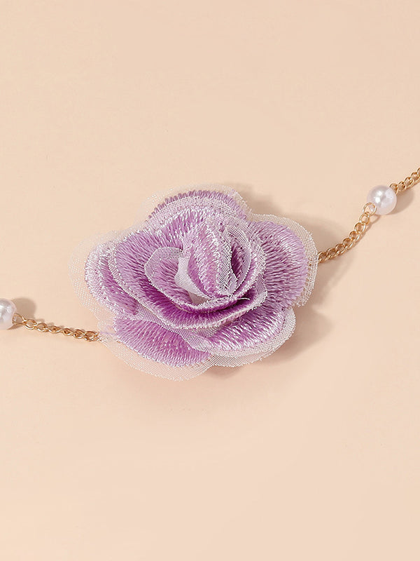 Collier à fleurs en 3D