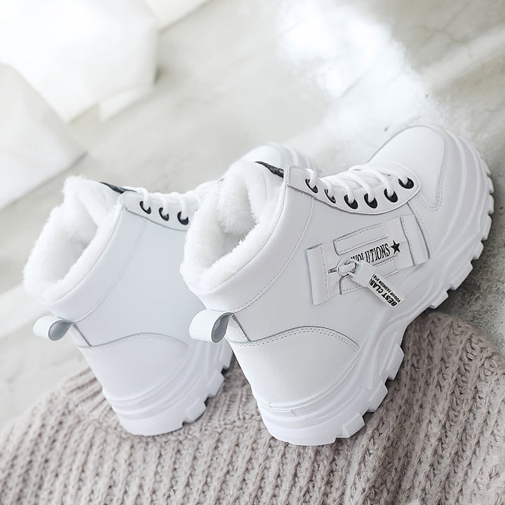Bottes d'hiver pour femmes | Hautes avec lacets et semelle profilée