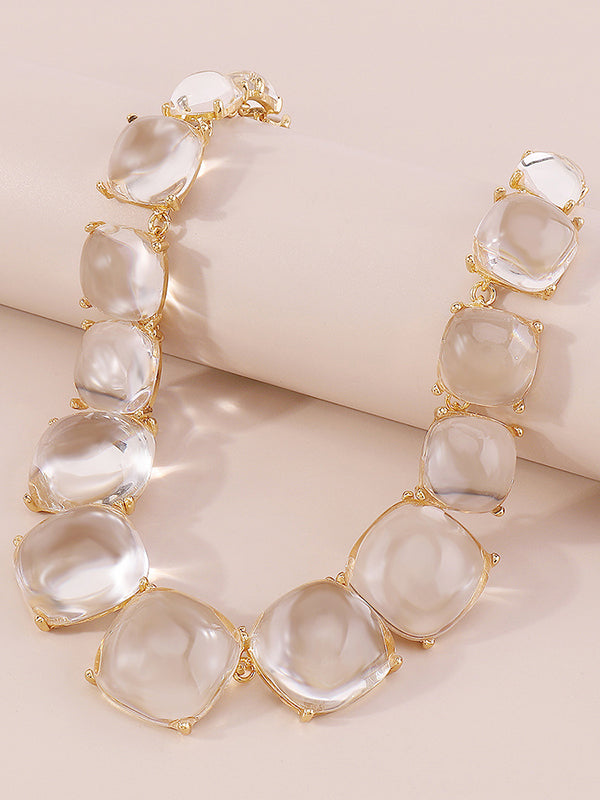 Collier géométrique délicat