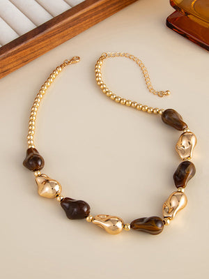 Parure bracelet et collier géométrique