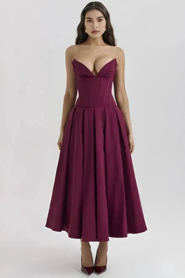 Larissa | Robe Midi Corset Femme pour Occasions Spéciales – Corset Midi Élégant 2026