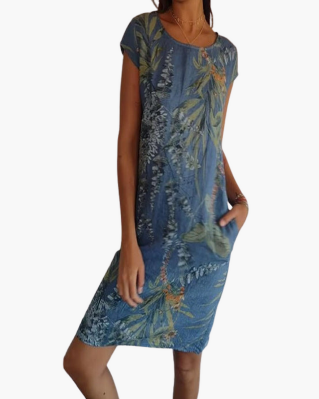 Robe T-Shirt Femme | Robe d'été décontractée avec imprimé