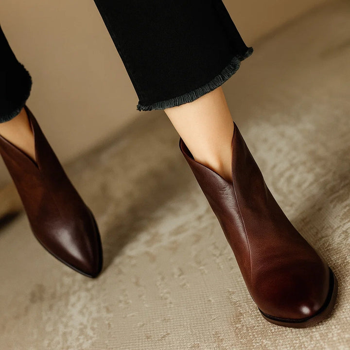 Christina - Bottines pour femmes avec petit talon carré