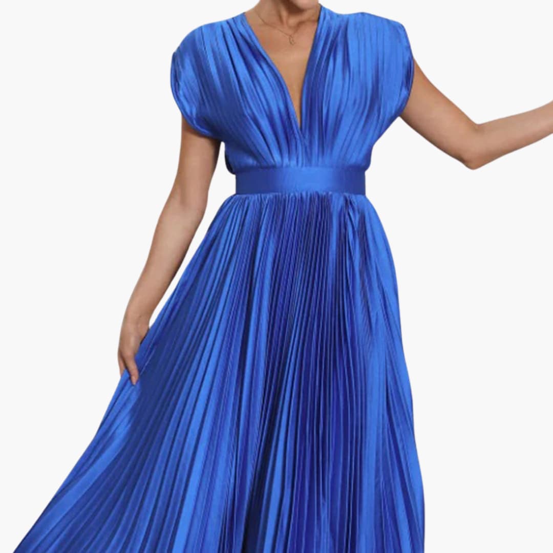 Robe midi élégante avec décolleté en V - Mode de soirée pour femmes Farfetch