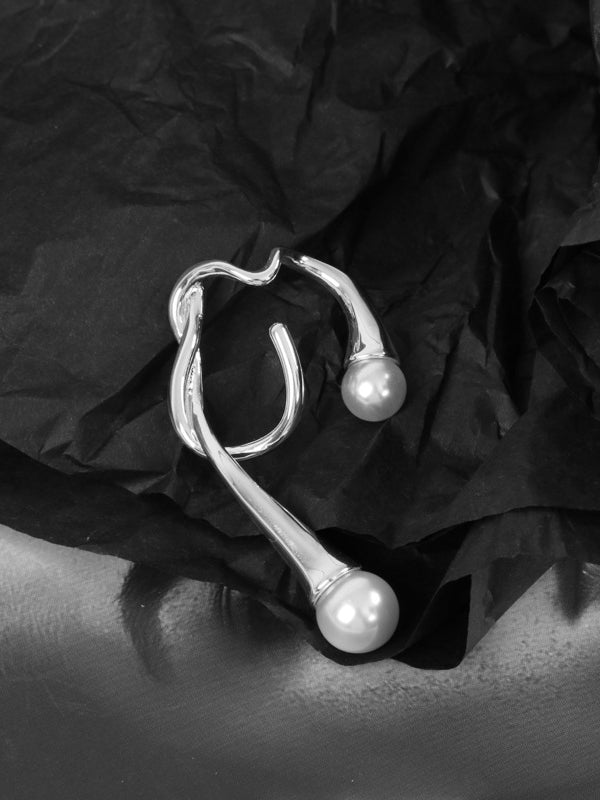 Clip d'oreille géométrique asymétrique Normcore