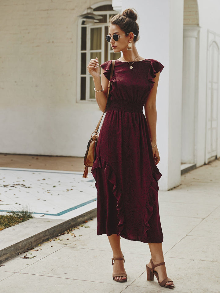 Camila - Robe midi avec volants