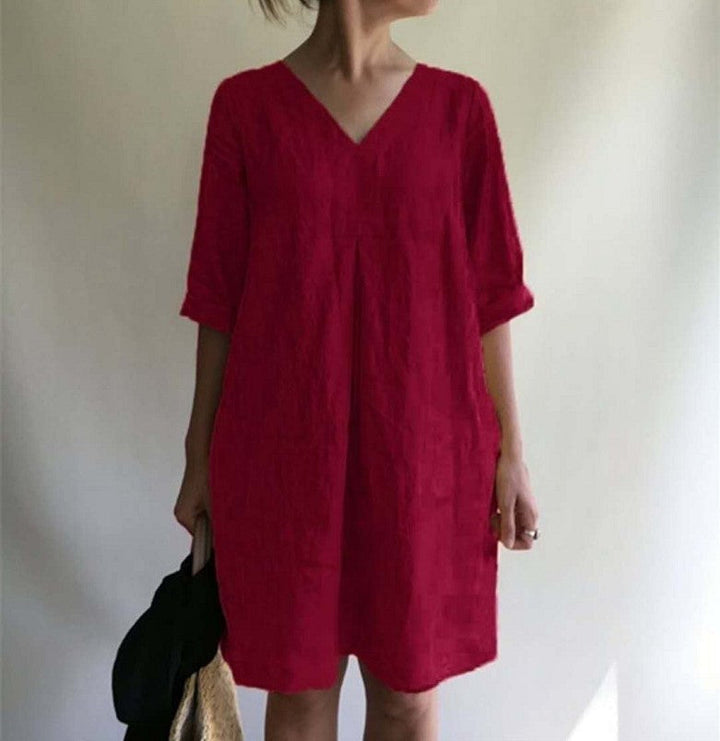 AveLina - Robe chemise en lin