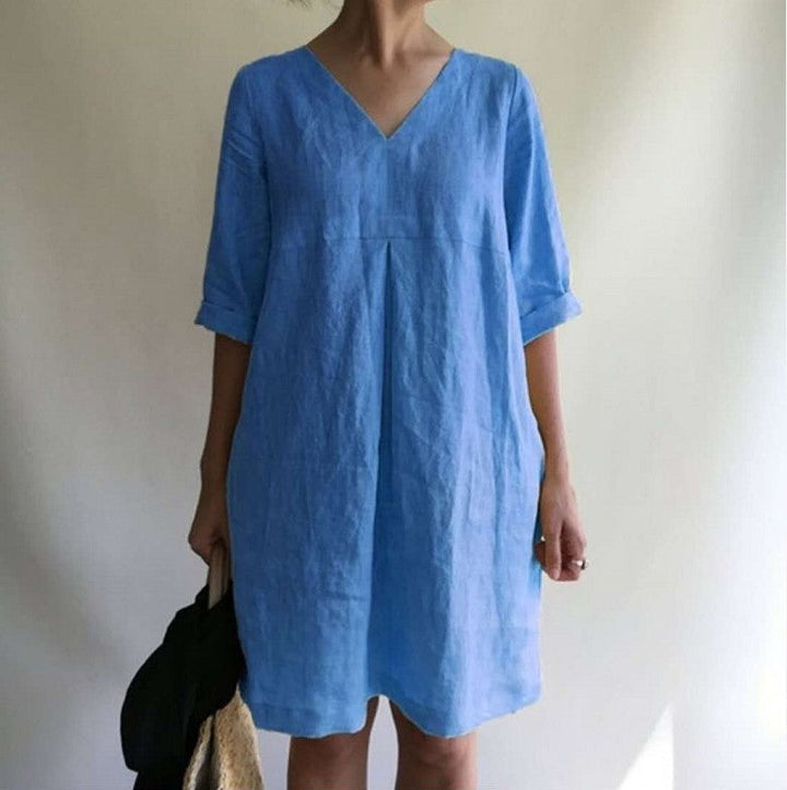 AveLina - Robe chemise en lin