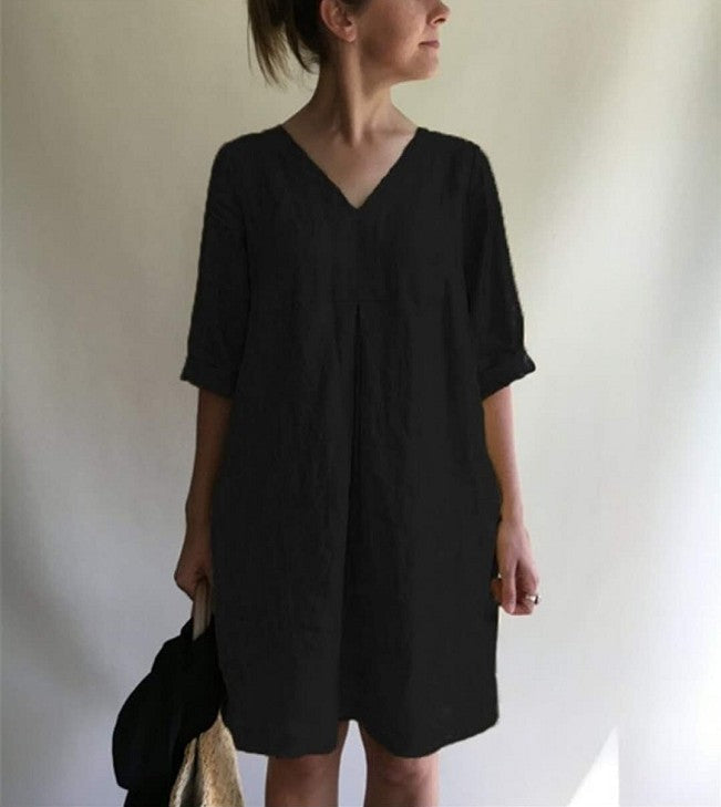 AveLina - Robe chemise en lin