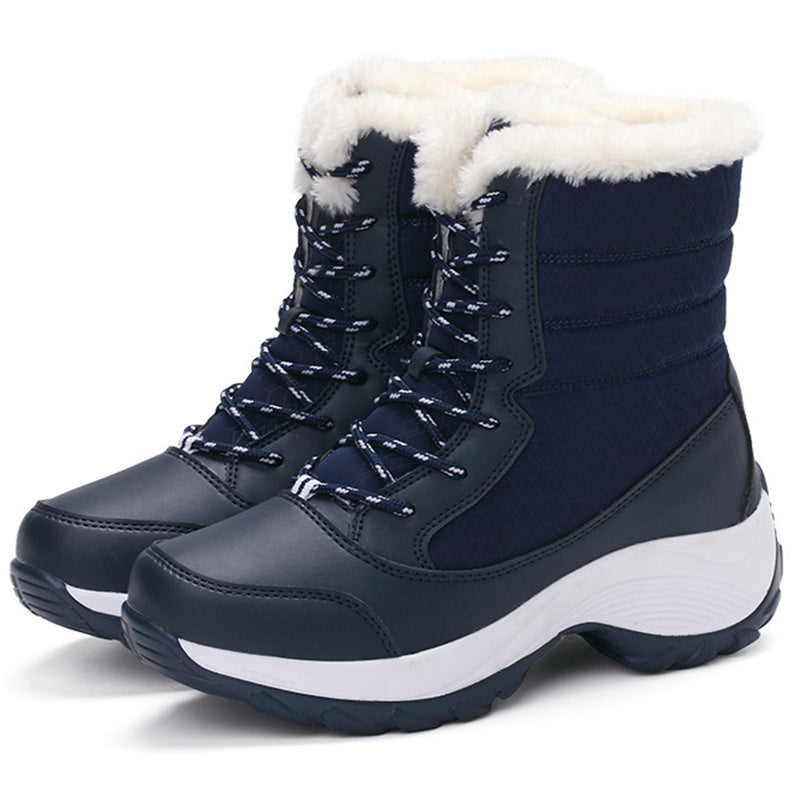 Bottes d'hiver pour femmes | Avec lacets et bout rond